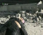 Free Syrian army attempt to save a wounded civilian while she is pinned down by Assad regime snipers. Jobar, Syria. 04-6-2013 NSFW from hindian jobar xxx