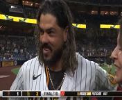Jorge Alfaro drops the F bomb [again] in his post game interview from jorge cobian
