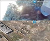 Russian Soldier drops two Ukrainian Soldiers, Footage from one of their GoPro&#39;s and the Video from a Drone. from itini sex video from of