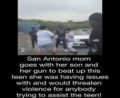 Crazy Karen brings her teen and her gun to attack afghan refugees somewhere in San Antonio ? from karen xxx her