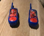 To buy your son a (polish?) profanity free spiderman walkie talkie. from polish porn free