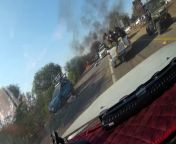 New footage of Hamas terrorists on one of the roads near Kibbutz Reim - October 7th 2023 from mehndi on