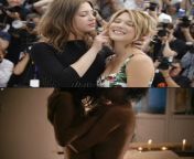 La Seydoux and Adle Exarchopoulos exploring each other&#39;s bodies in their lesbian scene in Blue is the Warmest Color from sandra robinson 8211 illegal in blue mp4