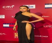 Tejaswi Prakash wearing a high slight dress almost giving a view of her ass from tejaswi prakash nud