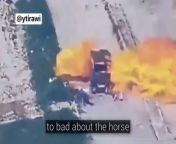 Hunting civilians with drones. A new leaked video shows zionist forces targeting a group of Palestinians travelling with a horse-drawn cart in Gaza. from new leaked zambia video