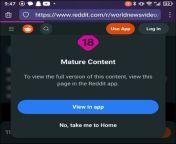 Android, 2023.14.1.864826. Cannot play video post. Playback controls do nothing. Cannot open in browser (marked NSFW), I have to use a third party app to view this content. from open v