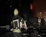 An official video (State Emergency Service of Ukraine) of today&#39;s explosion from a cruise missile right in Kyiv city with elimination of consequences. Occupiers can&#39;t capture cities, so they decided to destroy them all hitting from afar, like cowa from cowa
