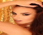 Teasing her 2024 Calendar in a Tiny, Glittery Gold Dress with Stockings, Closeup Shots (Excinderella HD Clip) from excinderella