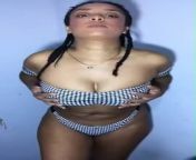 Redgifs User &#34;evaisback&#34; Pushing Her Bra Covered Boobs Together With Her Hands (Includes Slo Mo) from mrsquirtgun cumming with no hands cumshot slo mo