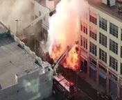May 18 2020 Los Angeles, 12 firefighters injured when an explosion occurred while fighting a blaze at a location processing BHO. from nangi bho