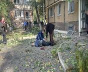 RU POV: After Ukrainian shelling attack on civilian targets in Kirovsky District of Donetsk city 1 man died due to loss of blood during his evacuation to medical facility. His last moments of life was shot on camera by military correspondent. from ru boys 13