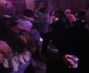 Guy fingering girl on dance floor from skinout dancehall video sex on dance floor