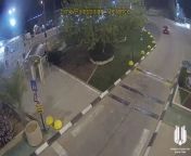 New video released from the terror attack yesterday in Kochav Yair: The terrorist (Wahhab Shbita) runs with a knife and trying to stab police officers. You can hear in the video his screams and then security guys say &#34;ceasefire he was neutralized&#34; from stab neval