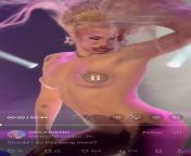NSFW: The Girlfriend Experience (CDR S4) lip-syncs nude on-stage from singer nude on stage in concert
