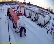 [50/50] Snow leopard sleeping peacefully (SFW) &#124; Workers Try Defreeze Valve of Fuel Tanker Using Blowtorch (NSFL) from valve