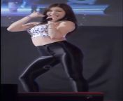 A KPOP Singer/Performer Pushing Her Clothed Boobs Together With Her Arms Showing And Hiding Her Cleavage. With And Without Sharpening, Boob Zooms And Slo-Mo Versions. See Comments. from boob showing and licking