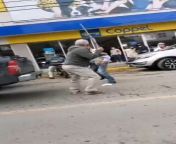 Taxi Driver and Old Man Fight on the Streets of Mexico from japanese mom and old man