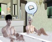 Having conversation while bathing from sex while bathing