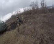 Ukrainian combat medics in action - evacuating wounded soldiers directly from combat zones. from combat bugil