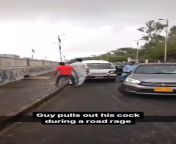 Man pulls out his cock in a road rage. from aunty luring his cock mp4