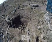 UA POV: 3rd Assault Company, 2nd Assault Battalion, 3rd Separate Assault Brigade in Andriivka after clearing the village of Russian troops. Several dugouts with dead Russian troops are shown. from assault