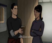 Lana Kane (Aisha Tyler) Backhands Sandra (Pamela Adlon) in Her Groin, Then Backhands Archer in His Balls. Then Its Implied That Dr. Gertrude Rilsa (Nika Futterman) Hit Cyril in the Balls in Archer 11x8 from 40 mandy playing in her chair