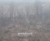 A group of Russians came under mortar fire from the AFU, abandoned their wounded comrade and fled. Video from the K2 unit. from itini sex video from of