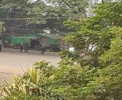 Brutal force used by police. Live rounds used to break up protestors. One confirmed dead. Happened in Mandalay, Myanmar. Protests rages on against the coup. from myanmar